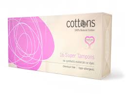NATURAL COTTON Tampons Super (16's)